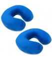 Coppia di cuscini per il collo in Memory Foam, collari da Viaggio al miglior prezzo.