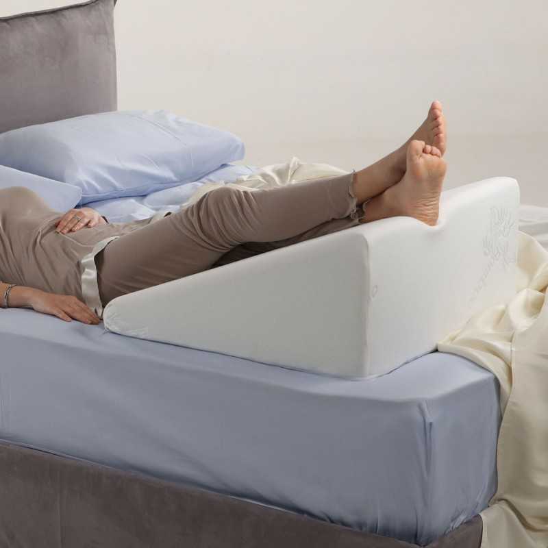 Cuscino a Cuneo per Letto, Folding Memory Foam Incline Cushion System for  la Lettura e la Visione in Bed Gamba e Ginocchio puntellare - Aiuta con  reflusso Acido : : Casa e