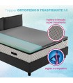 Topper Rigido, il correttore per materasso alto 6 cm con tessuto traspirante sfoderabile - AIR BIOGREEN